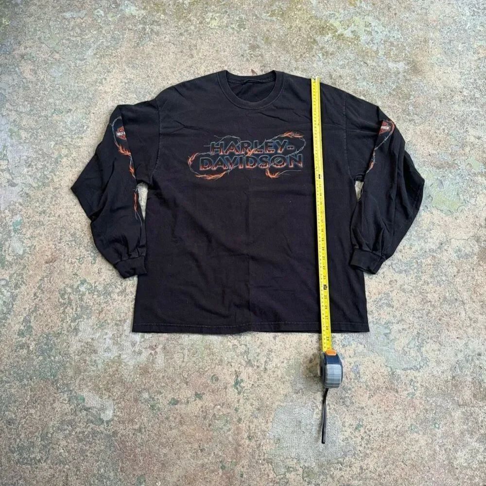 Harley Davidson Motorcycles Y2K Long Sleeve Biker Shirt